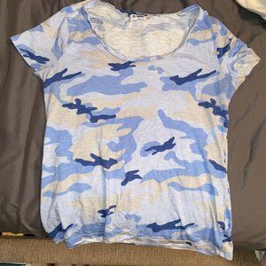 Blue Camo Top